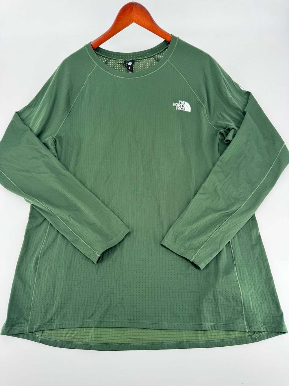 The North Face Men's Summit Series Long Sleeve Crew Shirt Green XXL